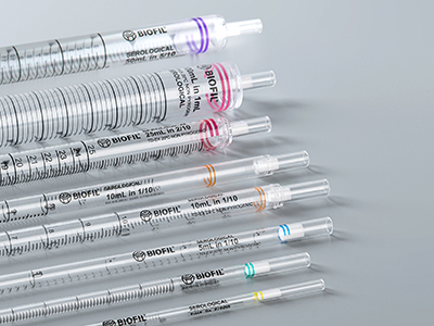 管頭印刻不同色環(huán)標識，便于識別移液管量程型號