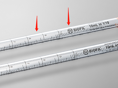 雙向刻度線設(shè)計，便于識別移液體積