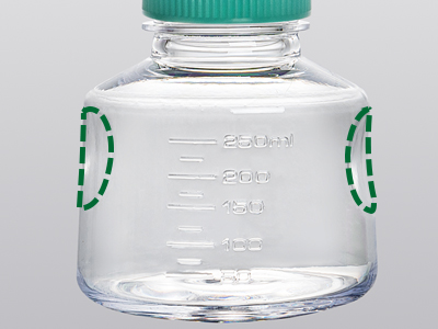 接收瓶兩側(cè)易握式設(shè)計，符合人體工程學，便于握取