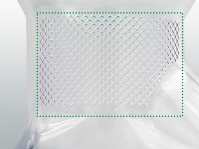 瓶頸處圓弧設(shè)計及磨砂工藝處理，輕松抓握