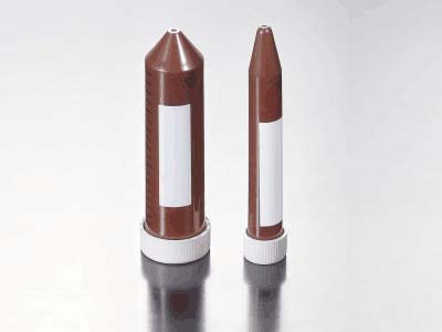 棕色管身，可阻擋100%的紫外線，利于光敏樣品的操作處理