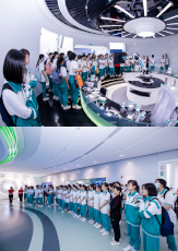 校企聯(lián)合丨廣州開元學?？破昭袑W團參觀潔特生物！