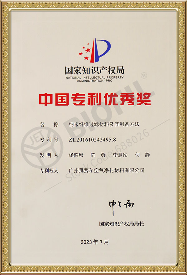 中國專利優(yōu)秀獎